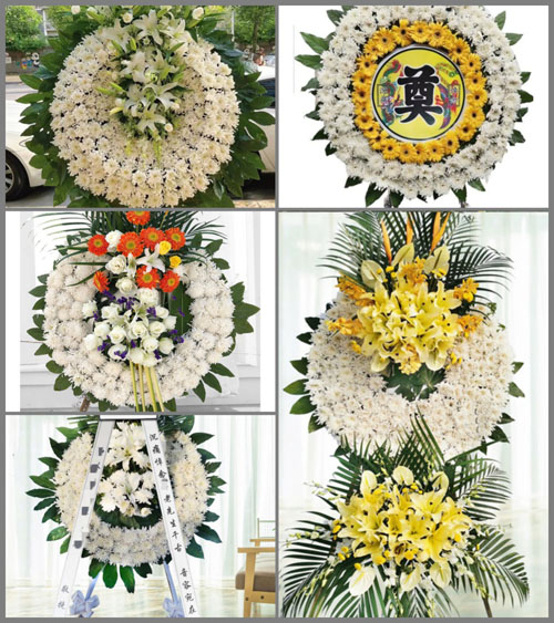 云南保山龙陵县龙江乡三台山村花圈速递